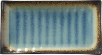 Pjatë servirjeje ovale Fine Dine Lazur 272x150mm, blu, set 3 copë