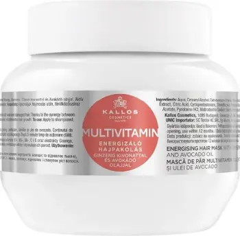 Maskë për flokë për femra Kallos KJMN Multivitamin Energising Hair Mask 275ml