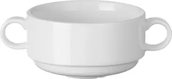 Kupë konsome Fine Dine Pure Bianco 250ml, e bardhë, set 6 copë
