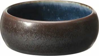 Tas i thellë Fine Dine Goro Ø140 mm, blu/kafe, set 3 copë