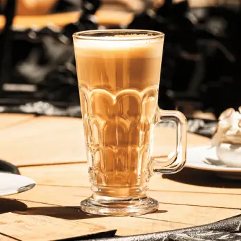 Gotë latte LAV Horeca Archie 260 ml transparente, set 6 copë