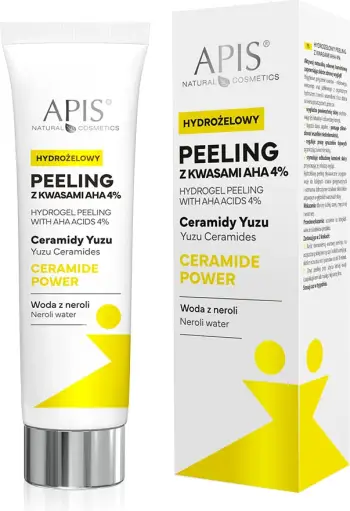 Peeling hidrogel për fytyrë APIS Ceramide Power Hydrogel Peeling me acide AHA 4% për femra, 100ml