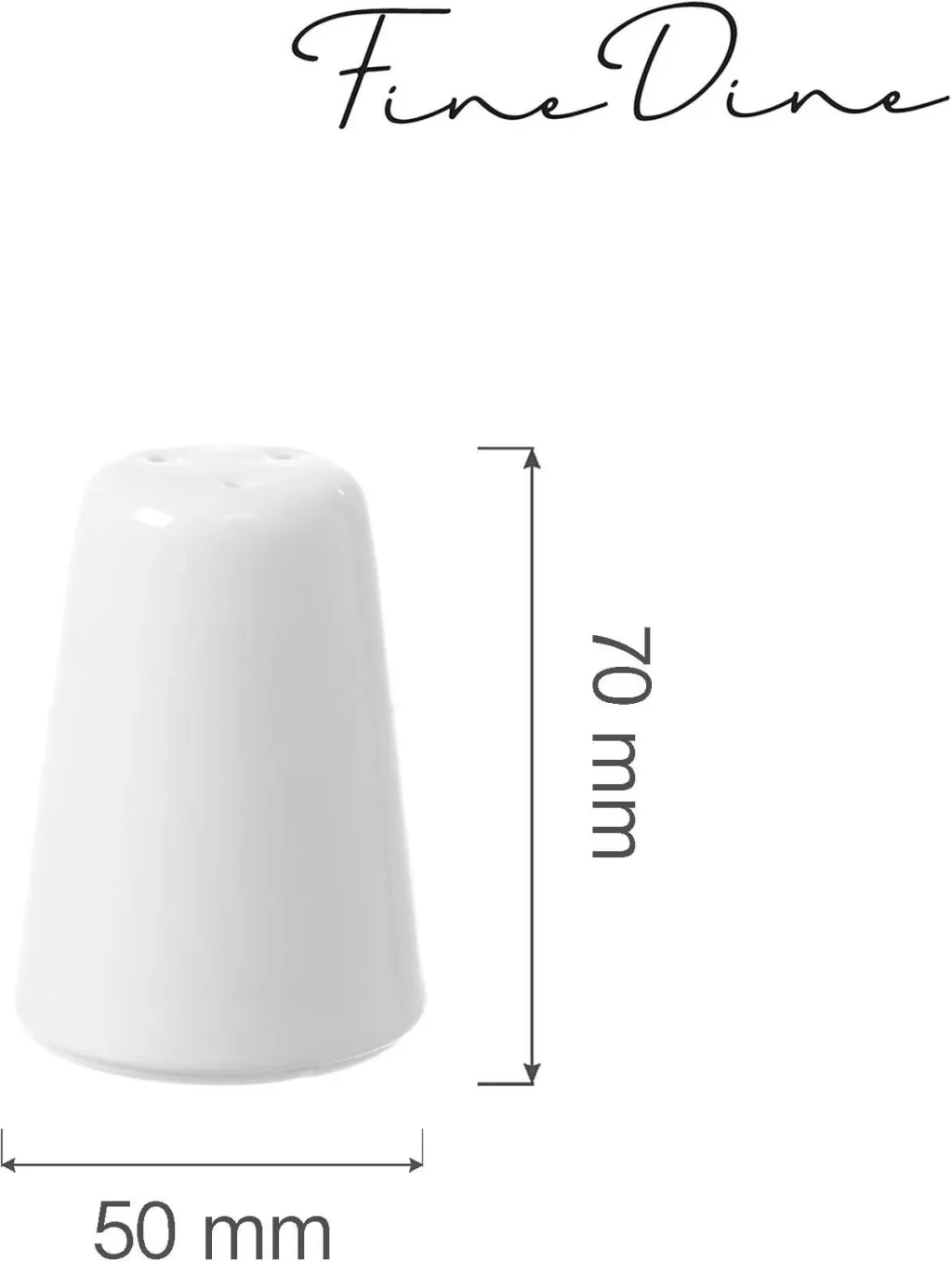 Kripore Fine Dine Bianco 50x70 mm, e bardhë, set 6 copë - 3