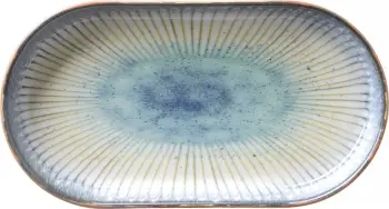 Pjatë ovale Fine Dine Galaxy 290mm porcelan blu, set 6 copë