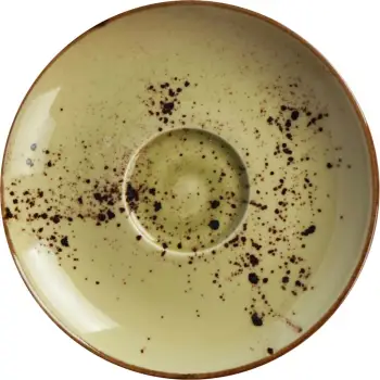 Pjatëz cappuccino Fine Dine Olive 160mm, e gjelbër, set 6 copë