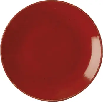 Pjatë e cekët Porland Seasons Magma 280 mm e kuqe, set 6 copë