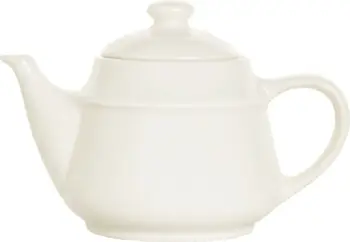Çajnik Fine Dine Crema 500 ml, porcelan i vitrifikuar, krem, set 6 copë