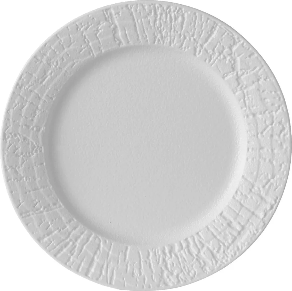 Pjatë e sheshtë me buzë Fine Dine Nordic ø270 mm, e bardhë, set 3 copë - 1