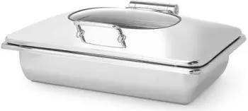 Ngrohës induksioni Fine Dine GN 1/1 590x410x(H)200mm, 9L, argjendtë