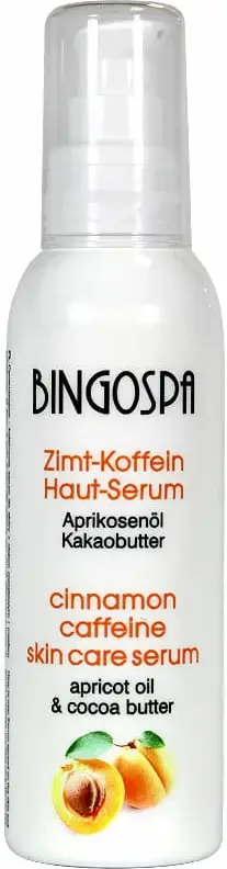 Serum për trup për femra BingoSpa Kanellë-Kafeinë me Vaj Kajsie dhe Gjalpë Kakao, 135g