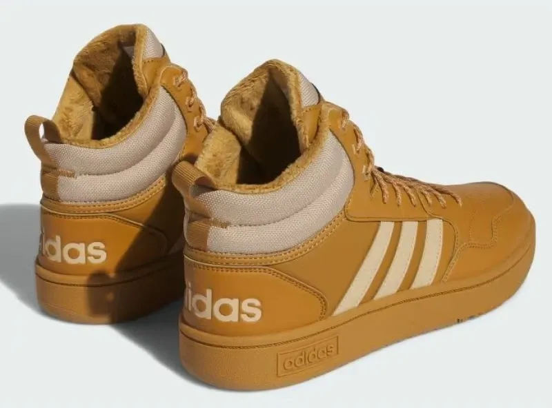 Atlete për meshkuj adidas Hoops 3.0 Mid, ngjyrë kafe - 3