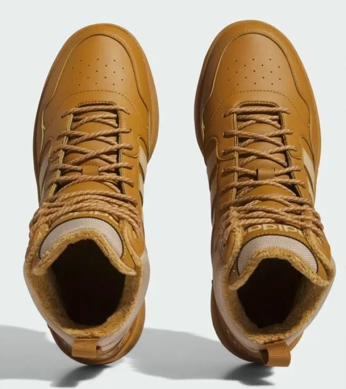 Atlete për meshkuj adidas Hoops 3.0 Mid, ngjyrë kafe - 4
