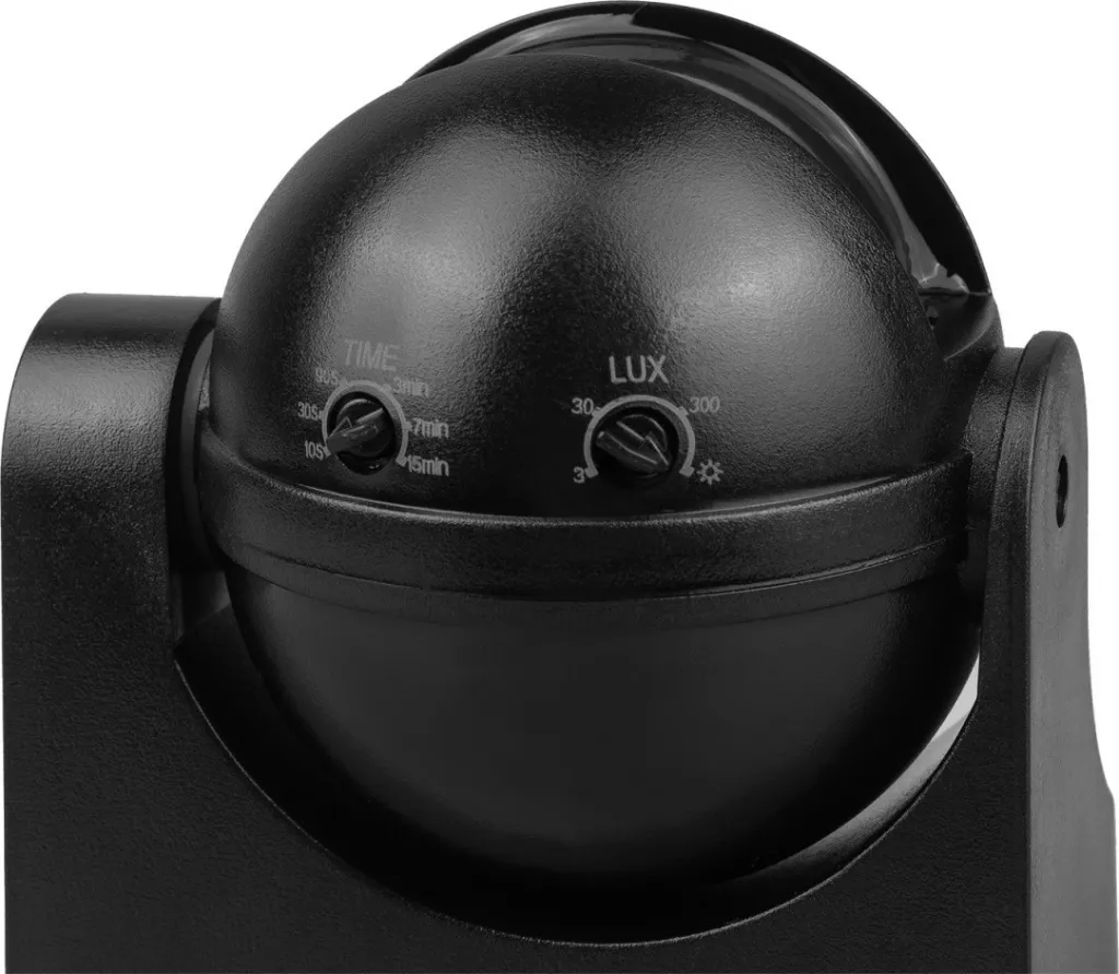Sensor lëvizjeje PIR Maclean MCE358, IP44, rreze 12 m, ngarkesë max 300/1200 W, i zi - 9
