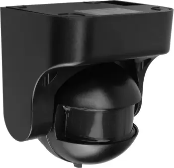 Sensor lëvizjeje PIR Maclean MCE358, IP44, rreze 12 m, ngarkesë max 300/1200 W, i zi
