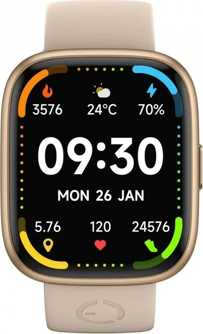 Smartwatch EcoWatch EW06, 1.83", Bluetooth, IP68, Gold - 2