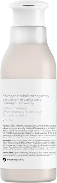 Shampon për femra Botanicapharma me ekstrakt qepe, rozmarine dhe livande, 250ml