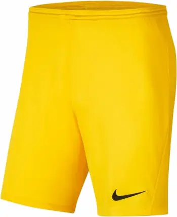 Shorce sportive Nike Park III Knit Jr BV6865-719, për fëmijë, Dri-FIT, të verdha