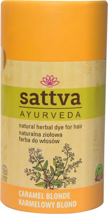 Ngjyrë për flokë për femra Sattva Natural Herbal Dye Caramel Blonde 150g