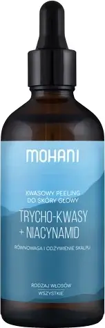 Peeling acid për skalp për femra Mohani Balancing Hair Scalp Acid Peel Trycho-acids + Niacinamide 100ml
