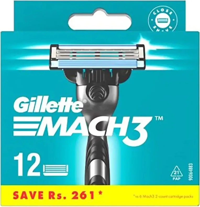 Rezerva për brisk Gillette Mach3 për burra, 12 copë - 1