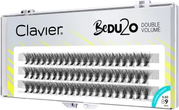 Tufa qerpikësh voluminozë për femra Clavier BeDU2O Double Volume 9mm, 60 copë