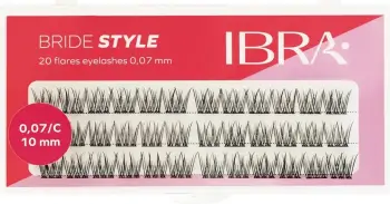Tufa qerpikësh për femra Ibra Bride Style 10mm, e zezë, 36 copë