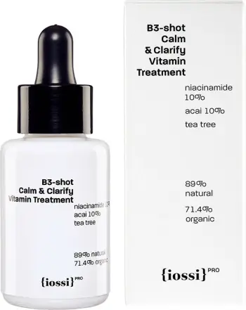 Serum për fytyrë Iossi B3-shot Calm & Clarify me niacinamidë për femra, 30ml