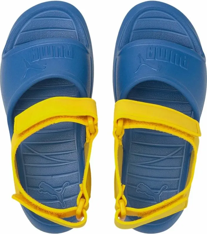 Sandale për fëmijë Puma Divecat v2 Injex PS Star, blu dhe të verdhë - 3
