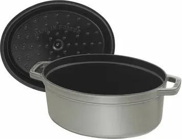 Cocotte STAUB, 17 cm, ovale, gri grafit, gize - 2
