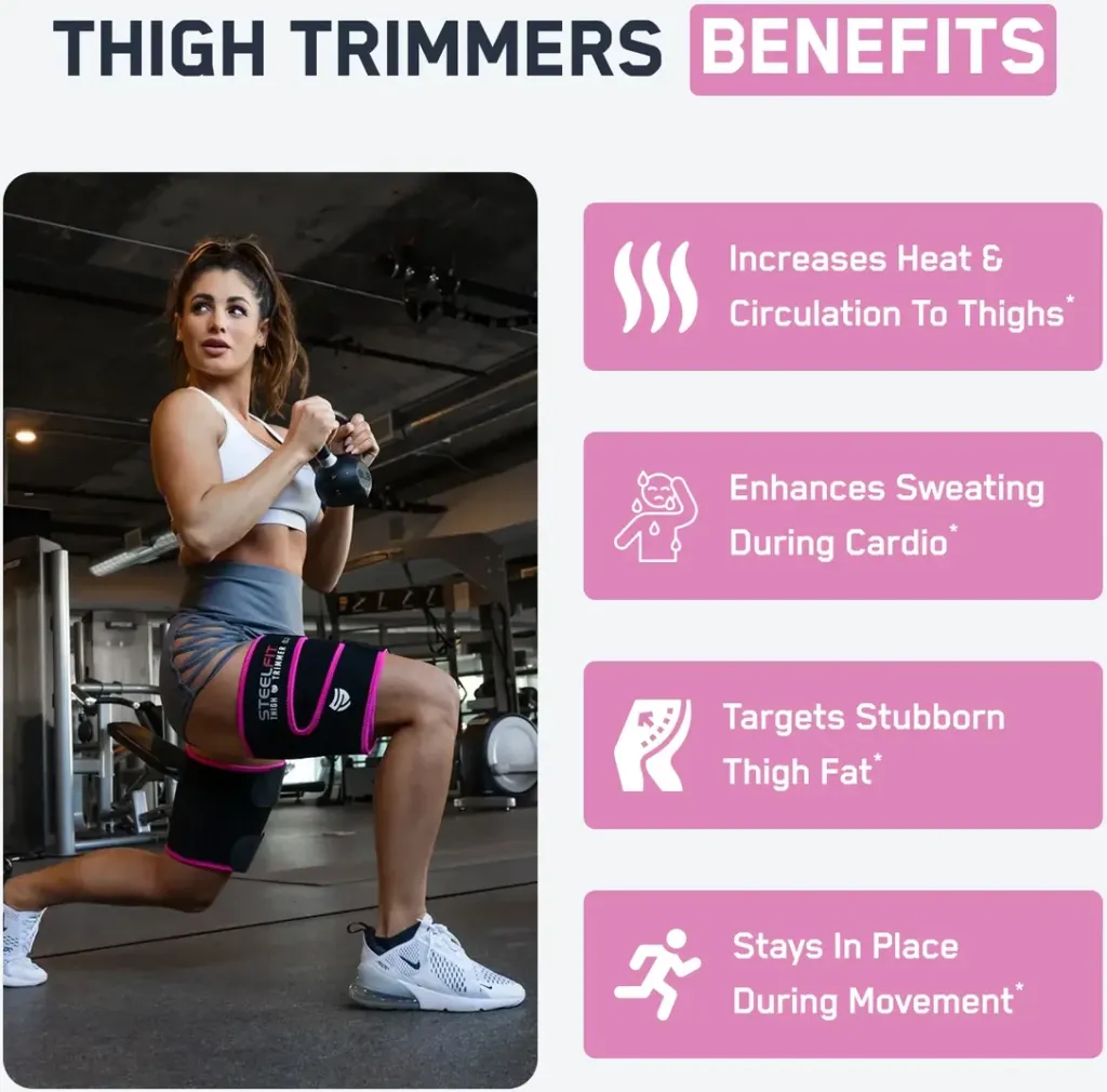 Rrip për djegie të yndyrës në kofshë - Adjustable Thigh Trimmers - 2