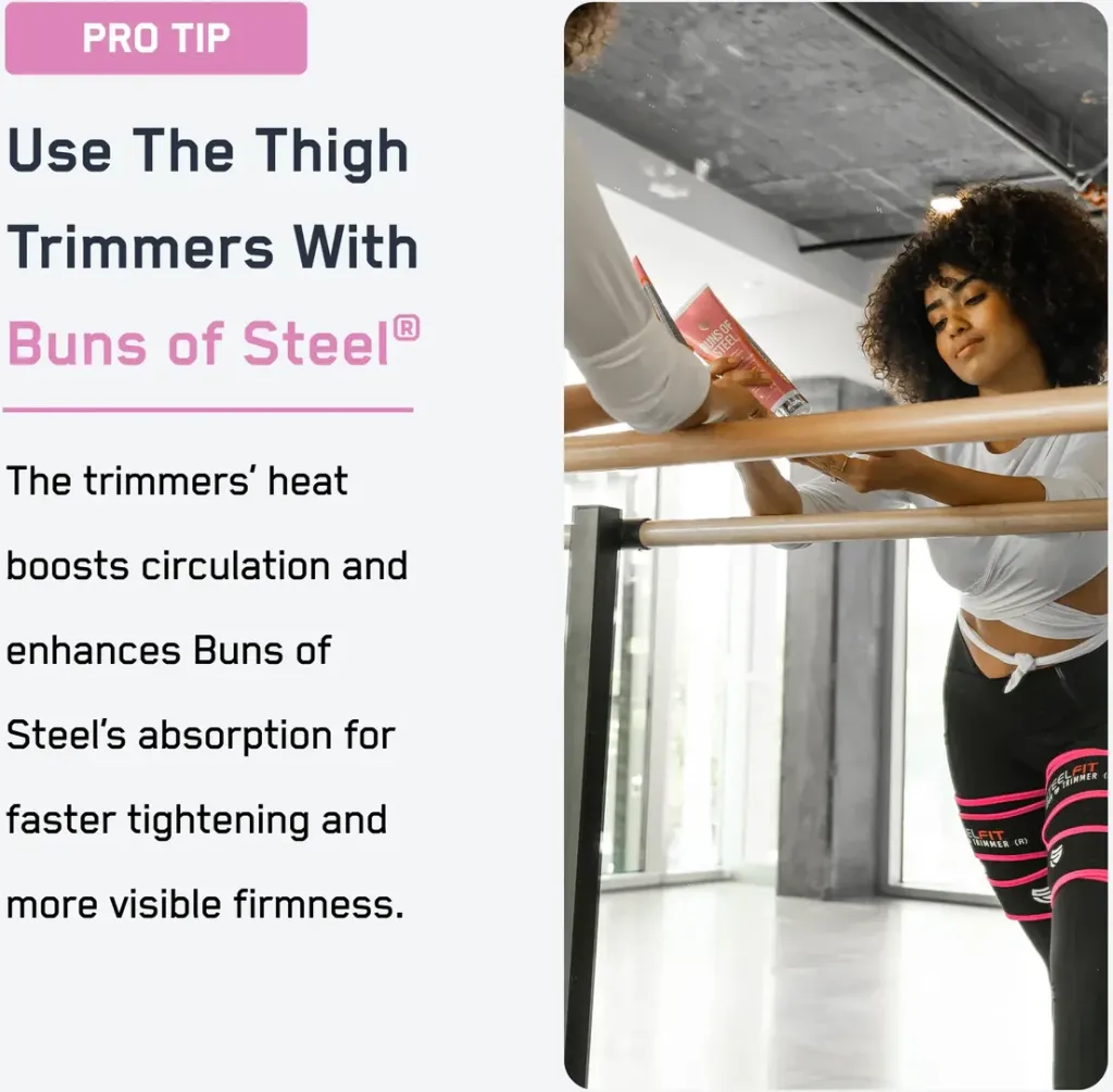 Rrip për djegie të yndyrës në kofshë - Adjustable Thigh Trimmers - 5