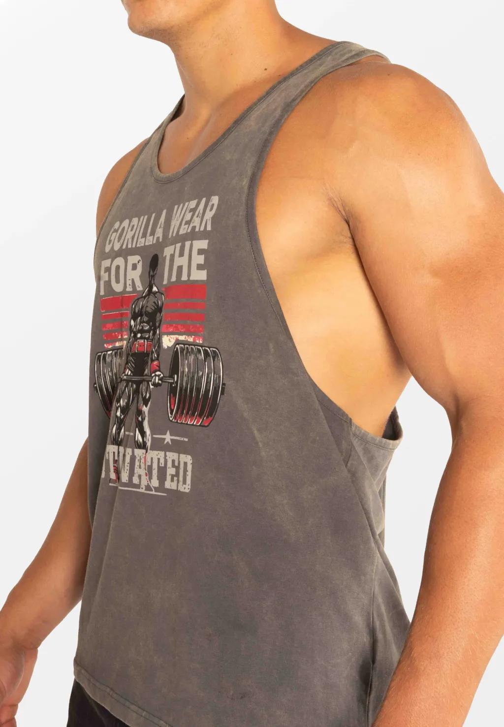 Maicë fitnesi për meshkuj Churchill - Washed Gray - 4