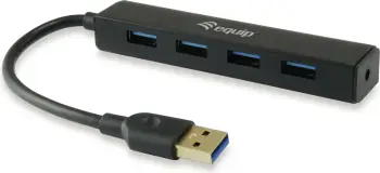 USB hub Equip 128953, 4 porta, USB 3.2 Gen 1, 5000 Mbit/s, plastik, zi