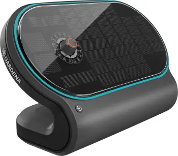 Set ujitje automatike GARDENA AquaBloom L, me bateri diellore, 20m, zi/gri