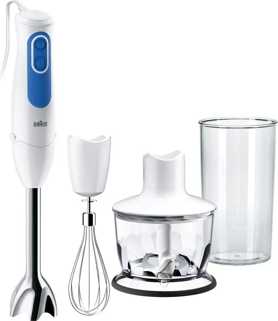 Blender manual Braun, MultiQuick 3, i bardhë-kaltër - 1