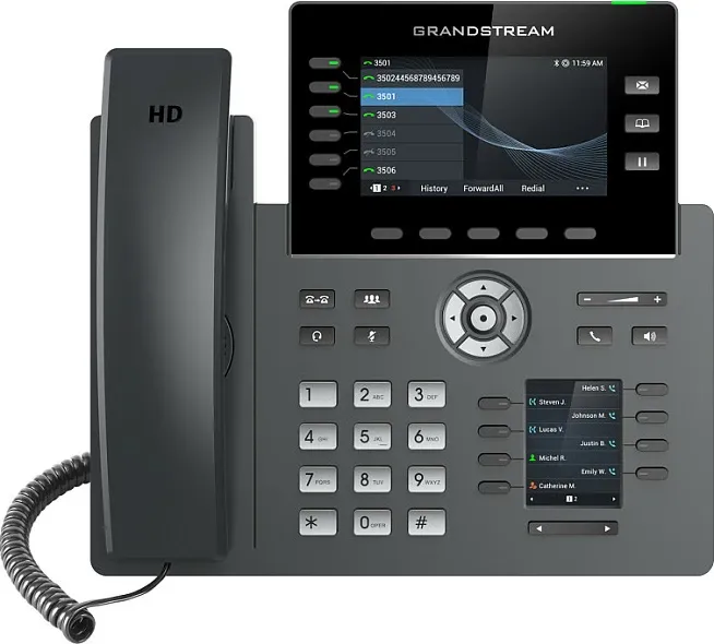 Telefon IP Grandstream GRP2616, 6 linja, i zi - 1