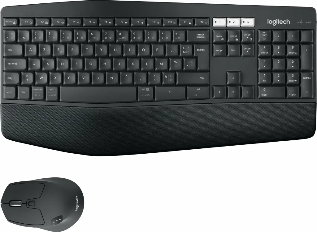 Set maus dhe tastierë Logitech MK850 Performance, Wireless, AZERTY, e zezë - 1