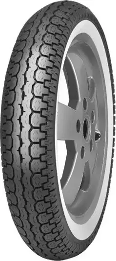 Gomë motoçiklete Mitas B-14 3.50-10 51J TT, përpara/prapa, me shirit të bardhë