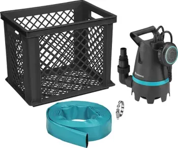 Pompë uji Gardena 9009-47, 400W, 10500 l/h, 7m thellësi, 10m kabllo, e zezë/gjelbër