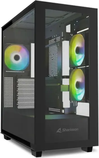 Kasë Sharkoon Rebel C60 ARGB, e zezë, Full Tower