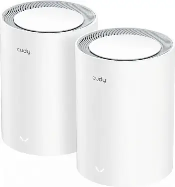 Sistem mesh Cudy M3000, Wi-Fi 6, bandë e dyfishtë, gri dhe bardhë