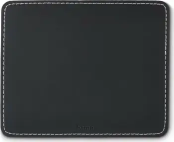 Mauspad Hama Leather Look, e zezë