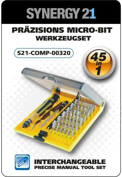 Set veglash Synergy21 S21-COMP-00320, 45 copa, kaçavidë elektrike mini, e verdhë - 1