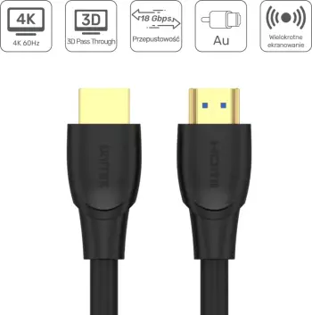 Kabllo HDMI Unitek, 10m, HDMI 2.0, 4K@60Hz, e zezë
