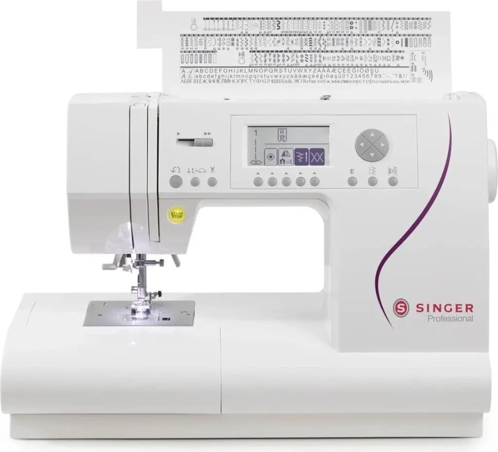 Makinë qepëse Singer C430, electronike, e bardhë - 5
