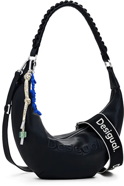 Çantë për femra Desigual Half Logo Zante Black Banana Bag, e zezë - 4