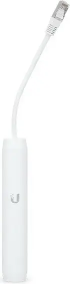 Adapter PoE Ubiquiti INS-3AF-O-G, Gigabit Ethernet, 48 V, Bardhë