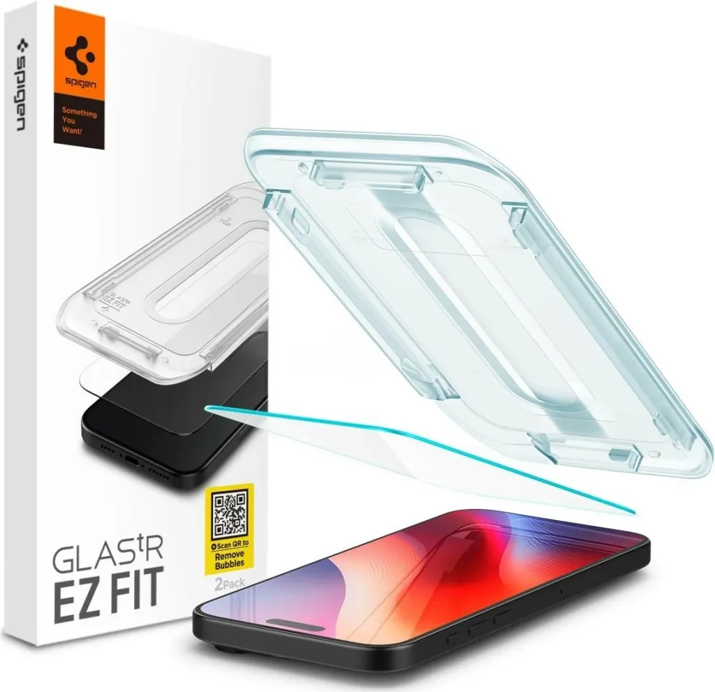 Mbrojtës ekrani Spigen Glas.tR EZ Fit HD, për iPhone 16 Pro Max, xham i temperuar transparent - 1