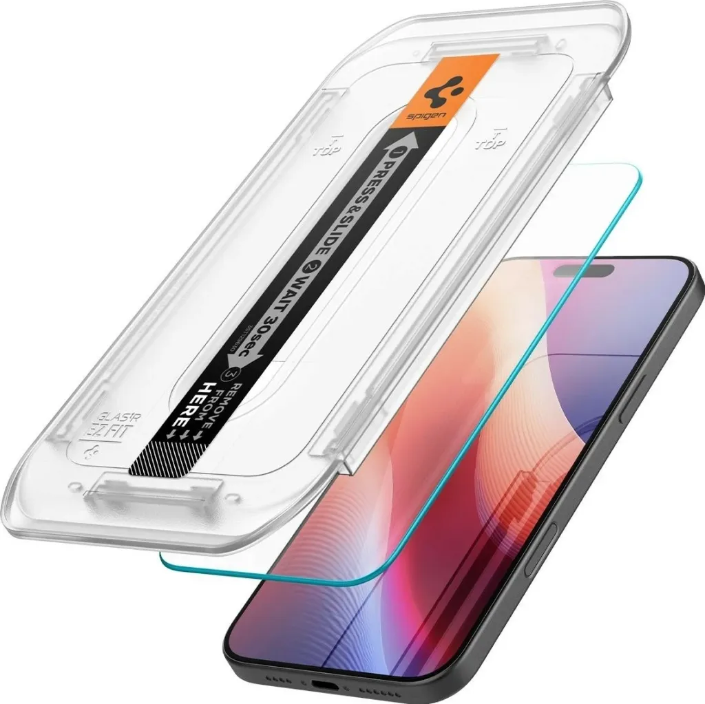 Mbrojtës ekrani Spigen Glas.tR EZ Fit HD, për iPhone 16 Pro Max, xham i temperuar transparent - 2