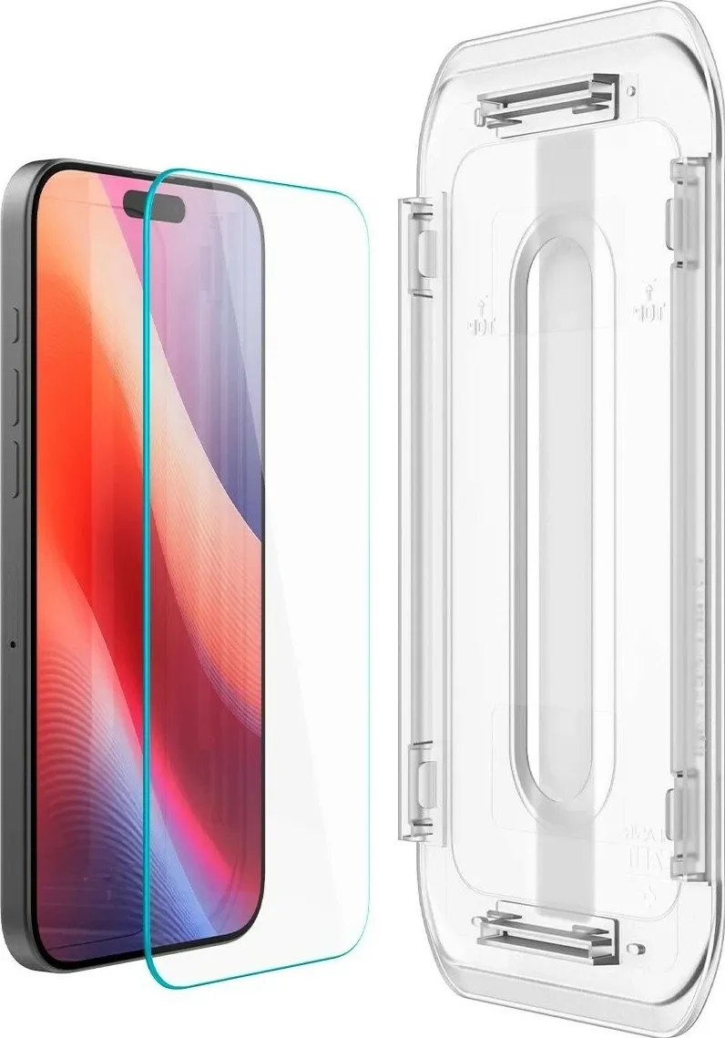 Mbrojtës ekrani Spigen Glas.tR EZ Fit HD, për iPhone 16 Pro Max, xham i temperuar transparent - 3